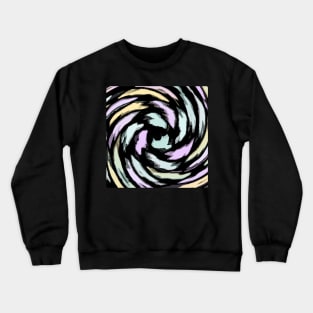 Swirl Of Pastel Hearts Pattern Crewneck Sweatshirt